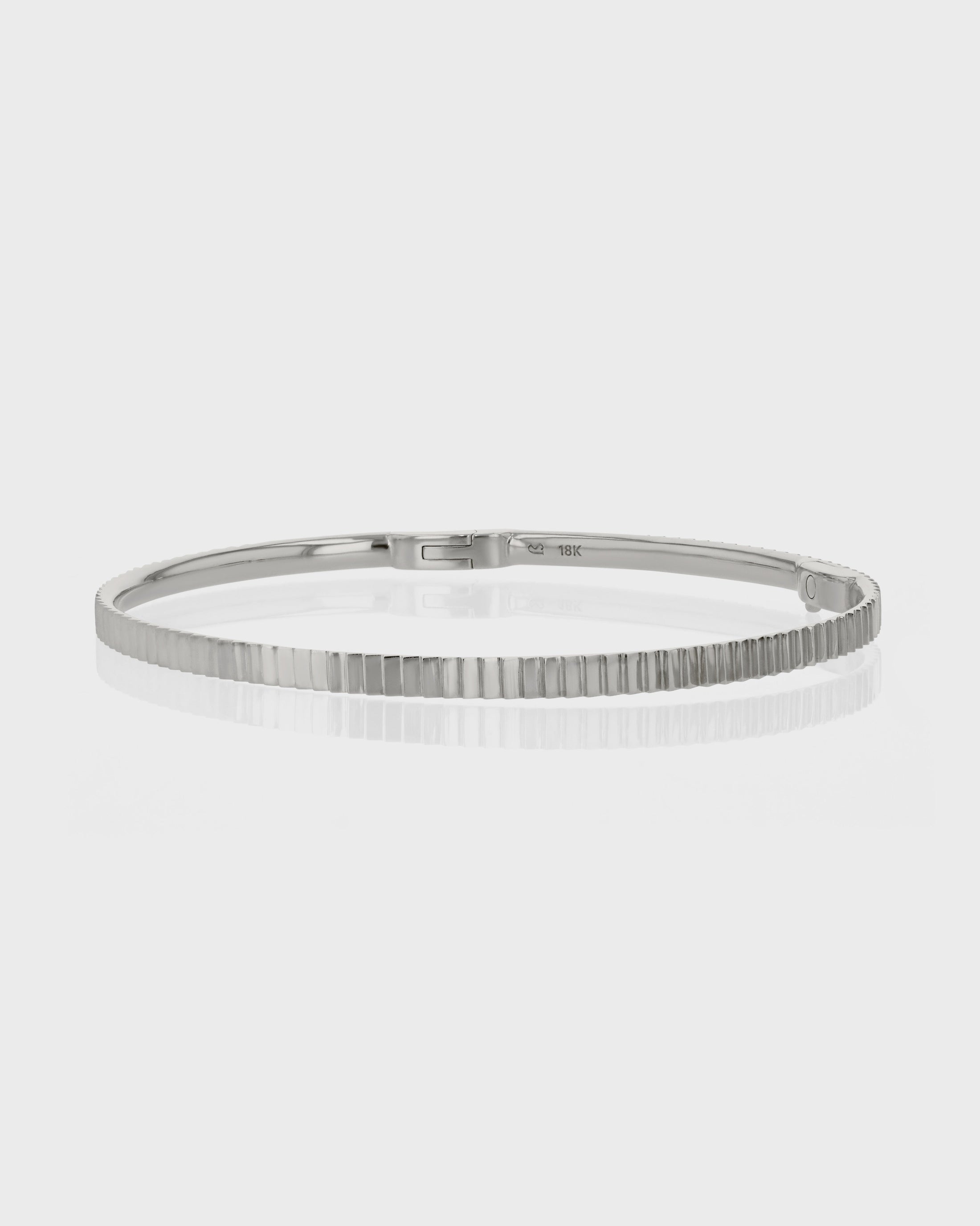 Line Textured Bangle Bracelet