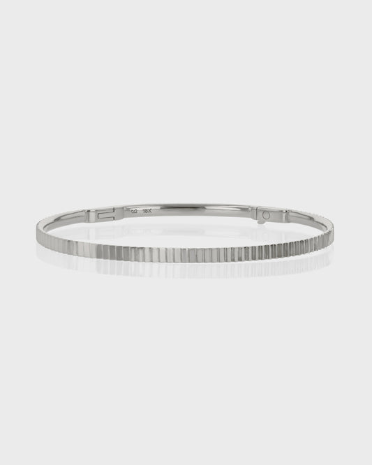 Line Textured Bangle Bracelet