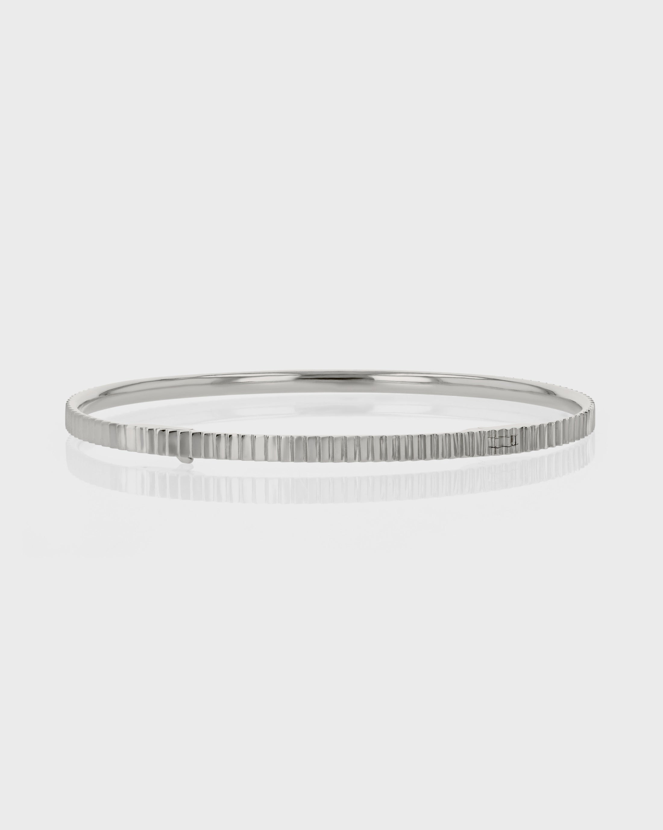 Line Textured Bangle Bracelet