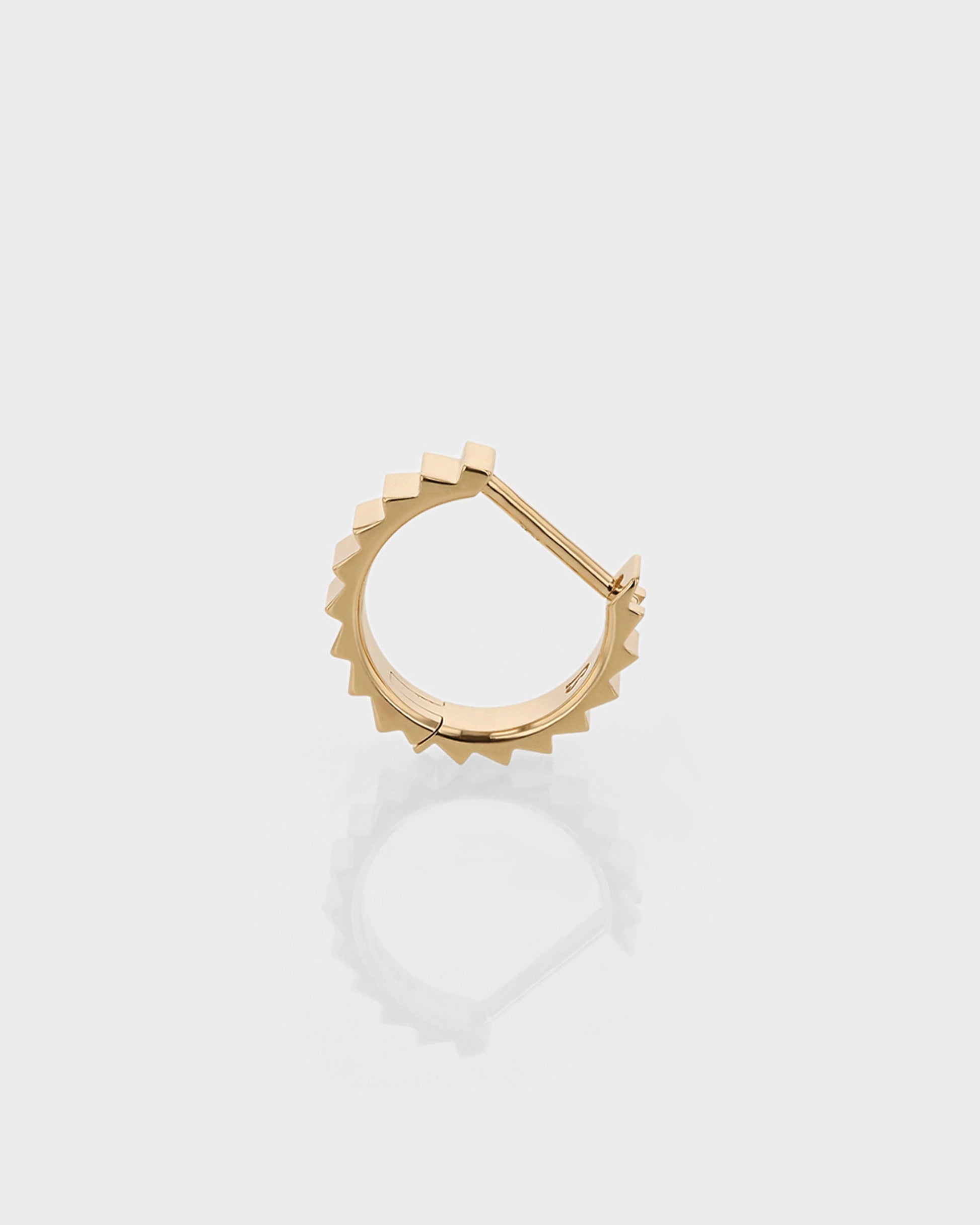 Golden Stairway Hoop Earrings 8