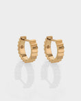 Load image into Gallery viewer, Golden Stairway Hoop Earrings
