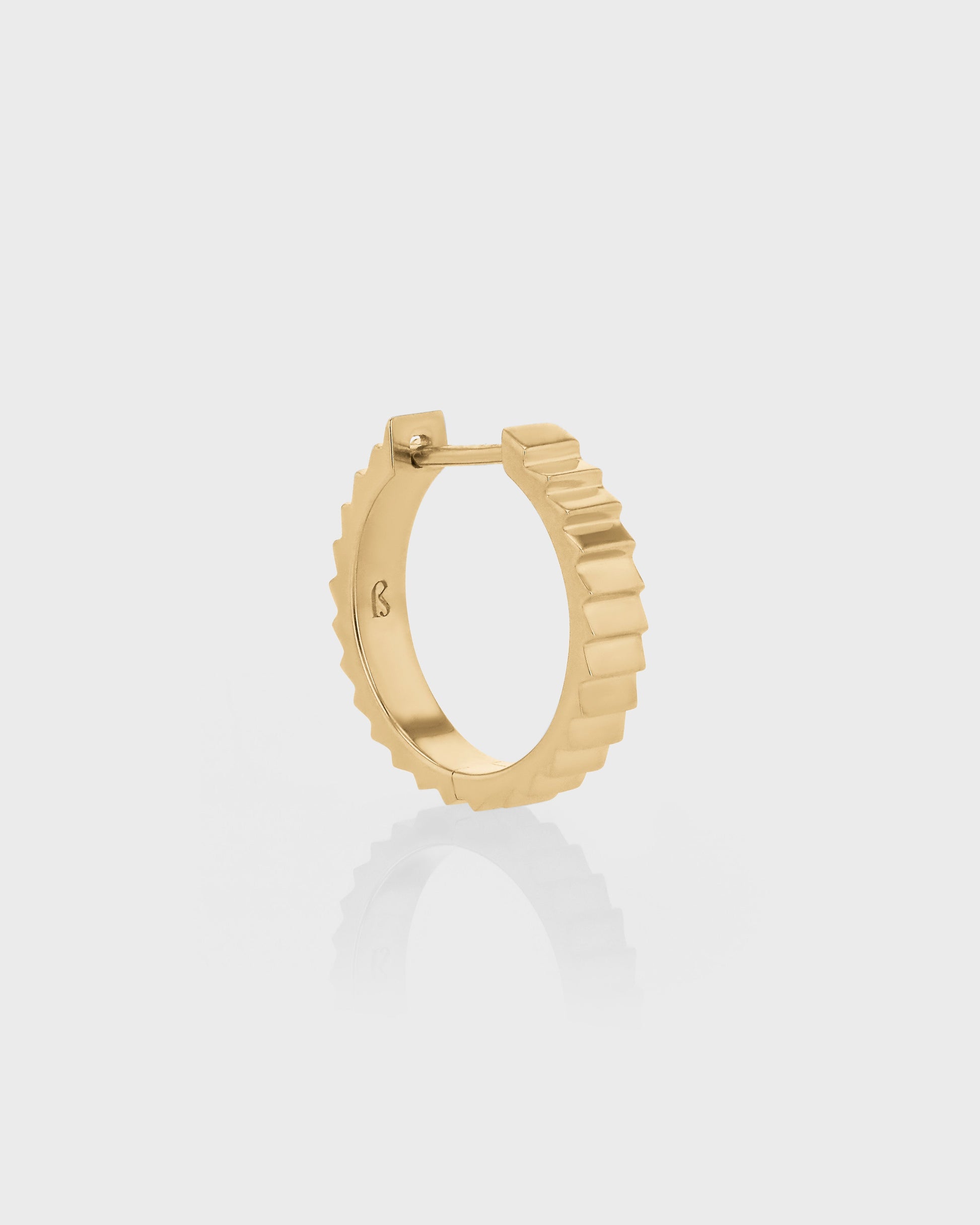 Golden Stairway Hoop Earrings 7