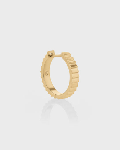 Golden Stairway Hoop Earrings 7
