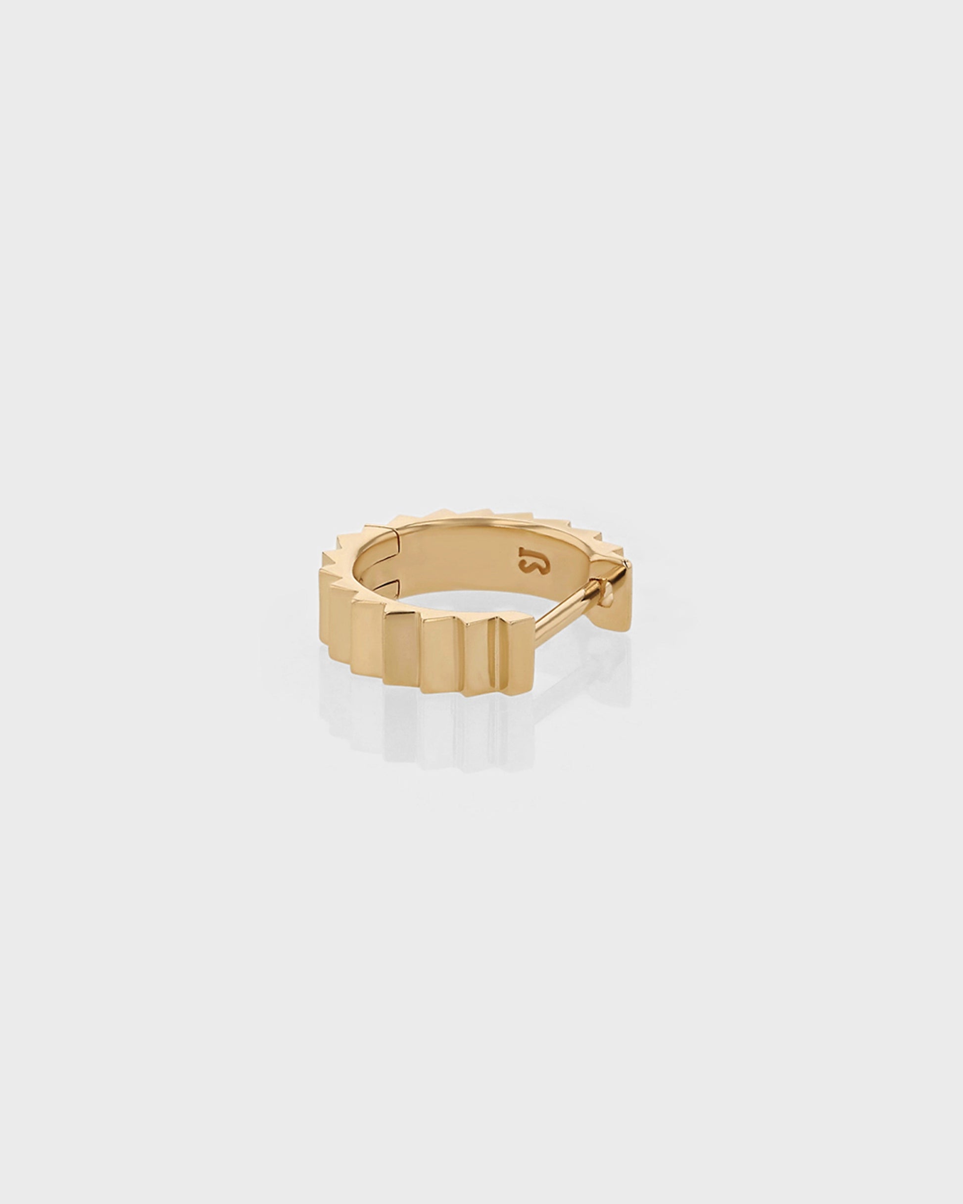 Golden Stairway Hoop Earrings 9
