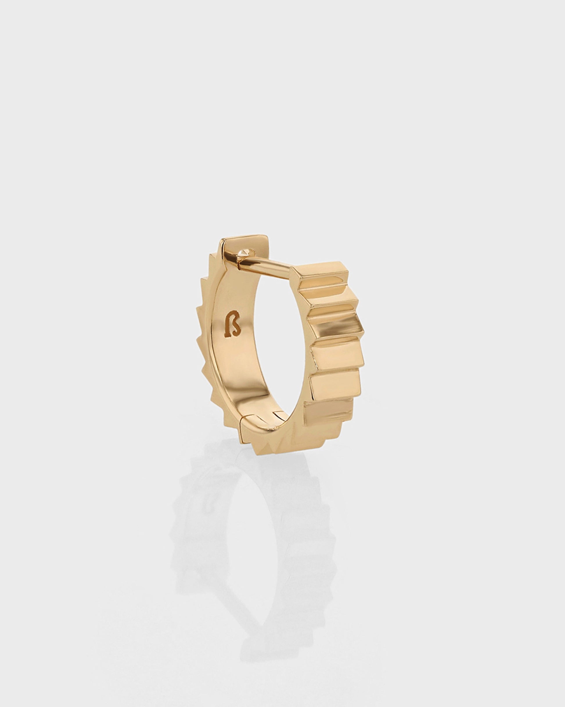 Golden Stairway Hoop Earrings 6