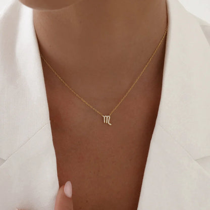 0.7 TCW Round Lab-Grown Diamond Scorpio Zodiac Pendant Necklace 2