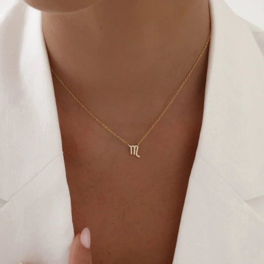 0.7 TCW Round Lab-Grown Diamond Scorpio Zodiac Pendant Necklace 2
