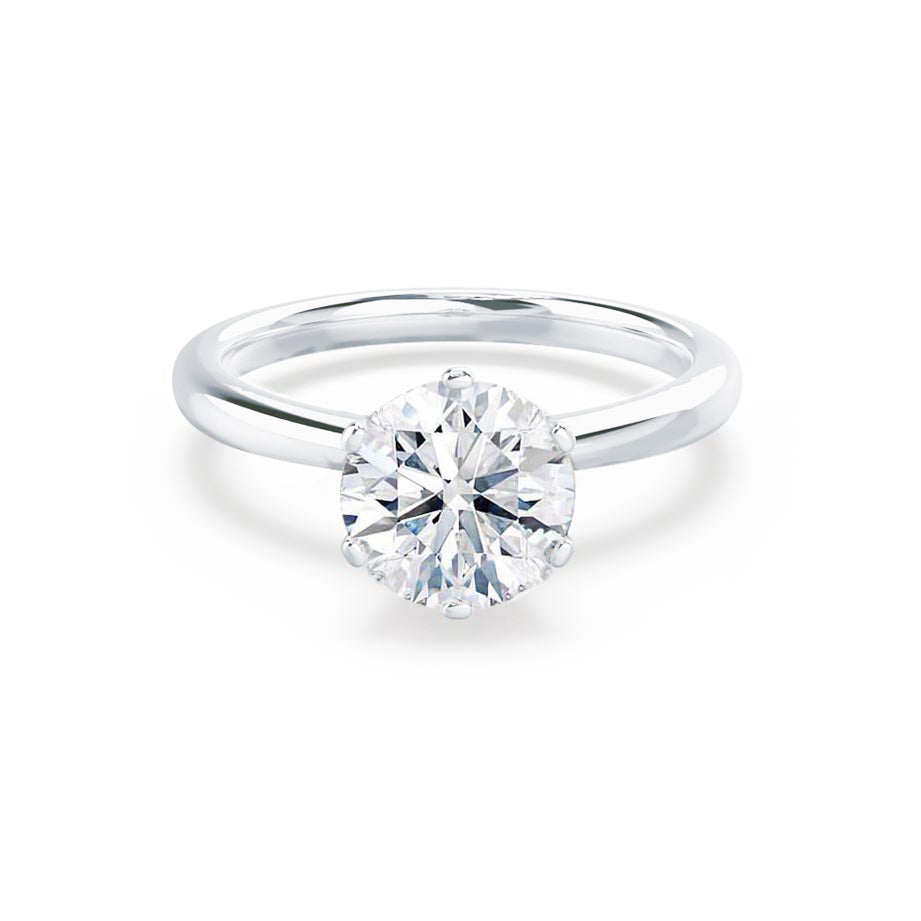 1.0 CT Round Lab-Grown Diamond Solitaire Engagement Ring - Timeless Elegance