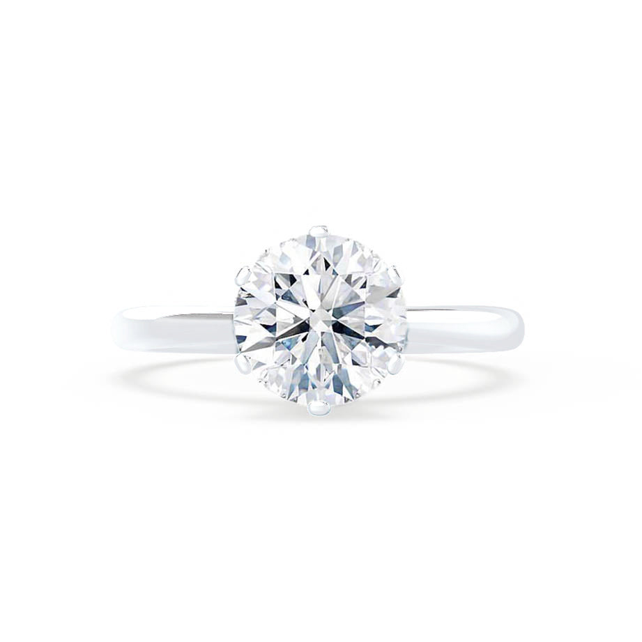 1.0 CT Round Lab-Grown Diamond Solitaire Engagement Ring - Timeless Elegance