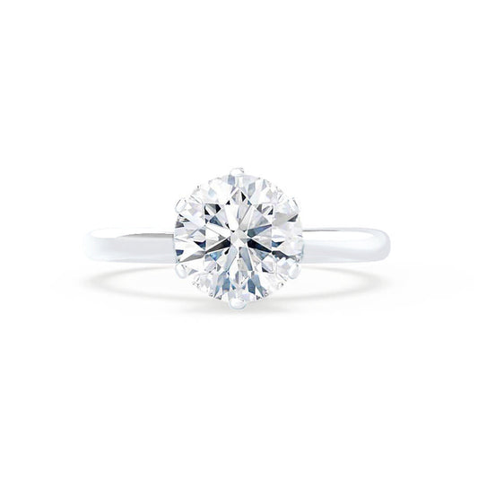 Brilliant 1.0 CT Round Lab-Grown Diamond Solitaire Engagement Ring