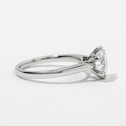 Solitaire-Oval Lab Grown Diamond Engagement Ring