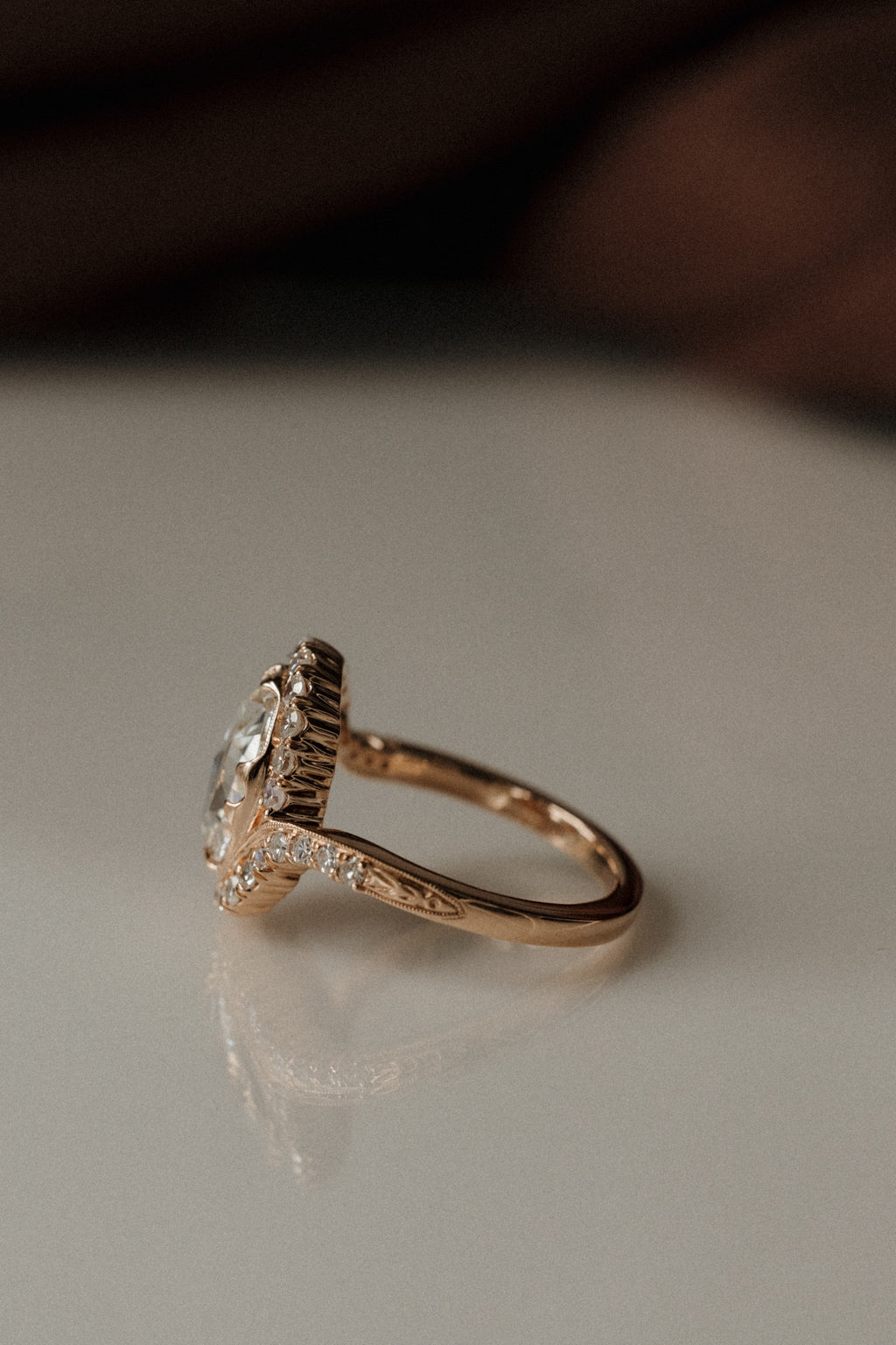 Solitaire Cathedral- 1.8 CT Cushion Lab Grown Diamond Wedding Band