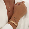 Load image into Gallery viewer, Elegant Personalized Gold Cutout Cuff Bracelet
