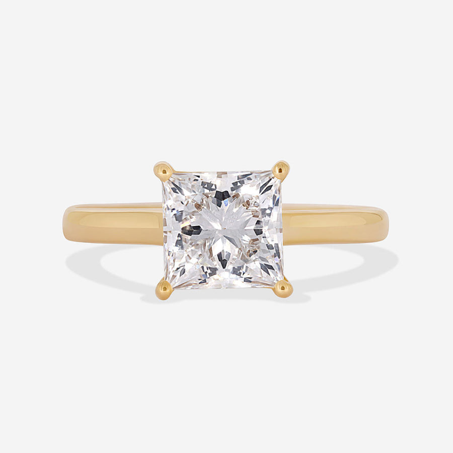 Solitaire-2.0 CT Princess Lab Grown Diamond Engagement Ring