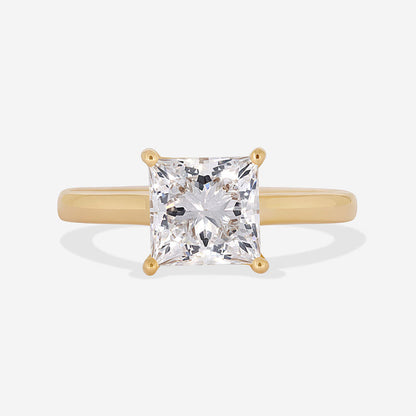 Solitaire-2.0 CT Princess Lab Grown Diamond Engagement Ring