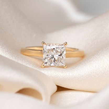 Solitaire-2.0 CT Princess Lab Grown Diamond Engagement Ring