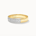 Load image into Gallery viewer, 0.43 TCW Round Lab Grown Diamond Triple Row Eternity Wedding Band
