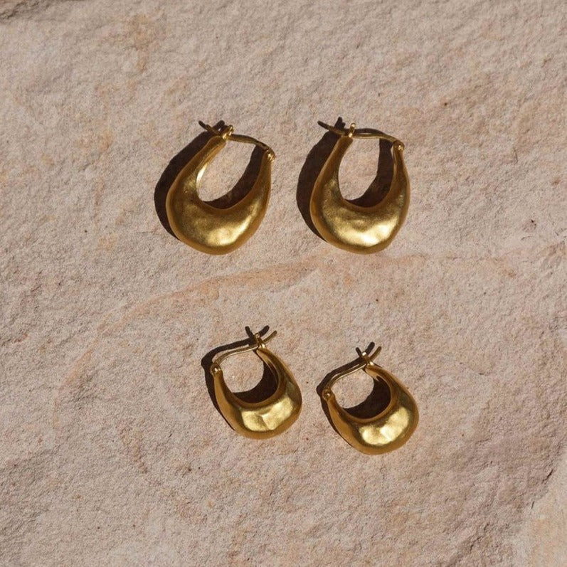 Golden Essence Petite Hoop Earrings