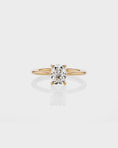 Load image into Gallery viewer, 2.0 CT Cushion-Cut Lab Grown Diamond Gold Solitaire Ring
