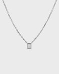 Load image into Gallery viewer, 1.0 CT Emerald Lab-Grown Diamond Solitaire Necklace in Luxe Setting
