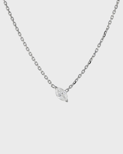 1.0 CT Marquise Lab-Grown Diamond Solitaire Pendant Necklace 1