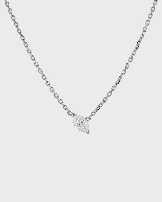 1.0 CT Marquise Lab-Grown Diamond Solitaire Pendant Necklace