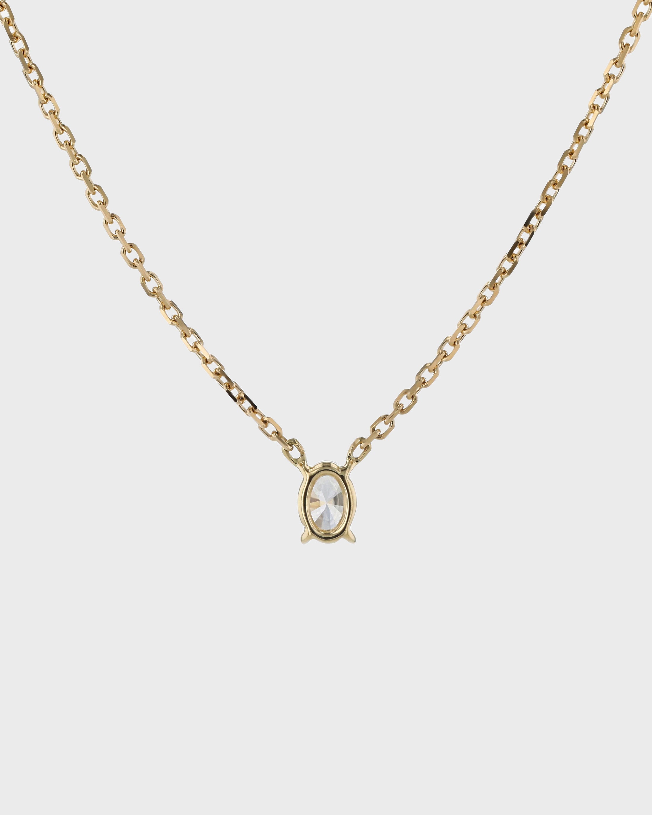 Radiant 1.0 CT Oval Lab-Grown Diamond Solitaire Necklace