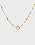 Load image into Gallery viewer, 1.0 CT Pear-Cut Lab-Grown Diamond Solitaire Necklace in Gold
