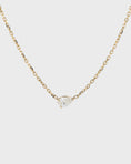 Load image into Gallery viewer, 1.0 CT Pear-Cut Lab-Grown Diamond Solitaire Necklace in Gold
