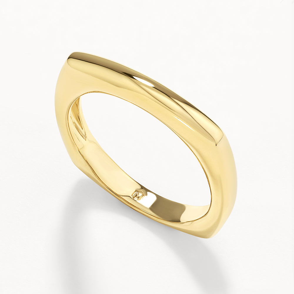 Square Edge Wedding Band 1