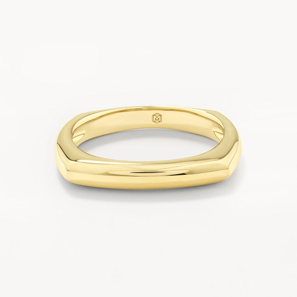 Square Edge Wedding Band 3