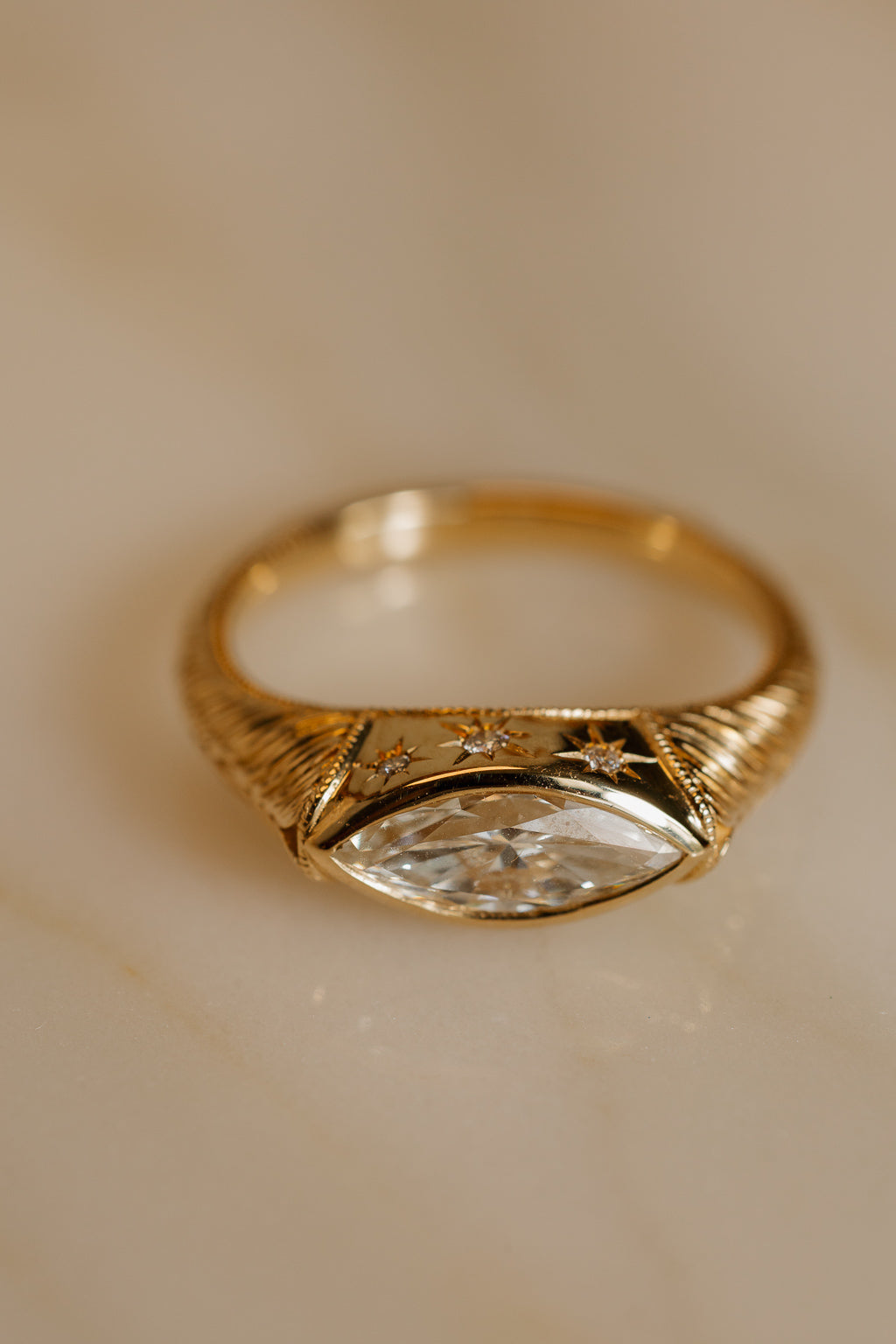 Solitaire Cathedral- 1.8 CT Cushion Lab Grown Diamond Wedding Band