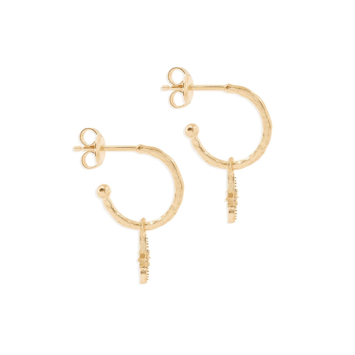Starlight Hoops with 0.2 TCW Round Lab Grown Diamonds 2