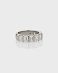 Load image into Gallery viewer, 0.50 TCW Emerald Cut Lab Grown Diamond Half Eternity Band
