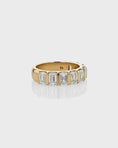 Load image into Gallery viewer, 0.50 Carat Emerald-Cut Lab Grown Diamond Half Eternity Wedding Band
