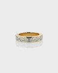 Load image into Gallery viewer, 0.50 TCW Emerald Lab Grown Diamond Half Eternity Wedding Ring in Gold
