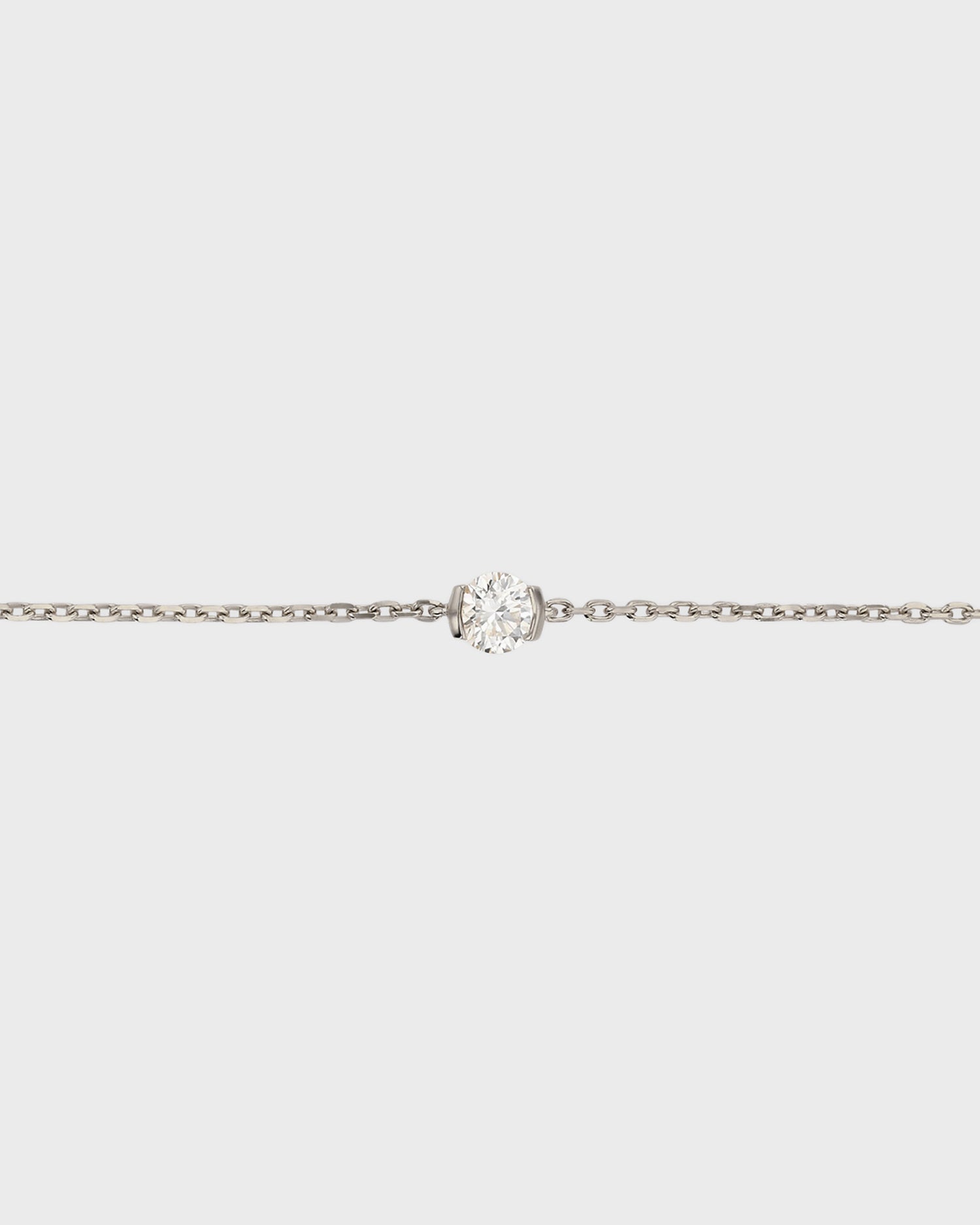 Eternal Grace: 0.3 CT Round Cut Diamond Chain Bracelet 3