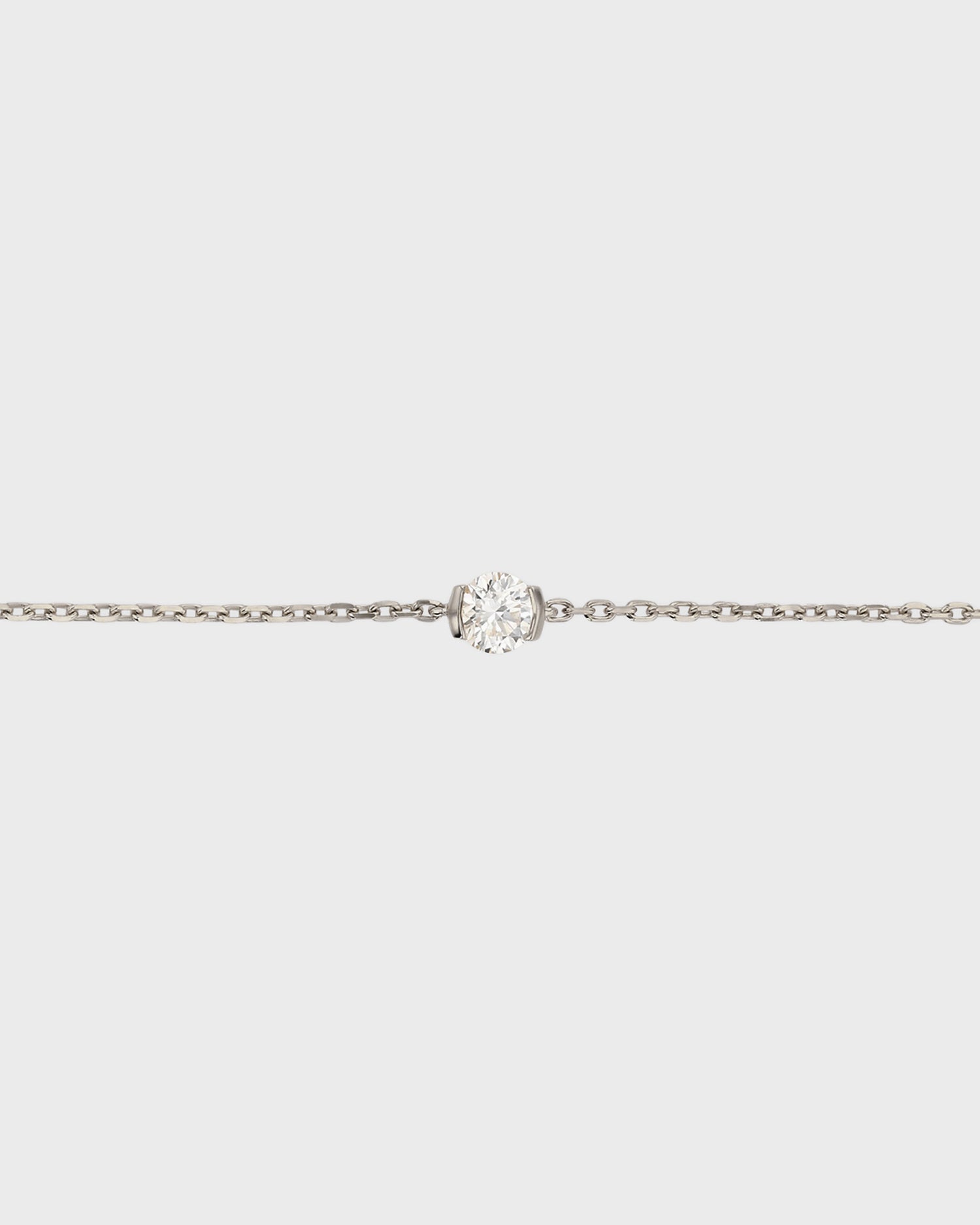 Eternal Grace: 0.3 CT Round Cut Diamond Chain Bracelet