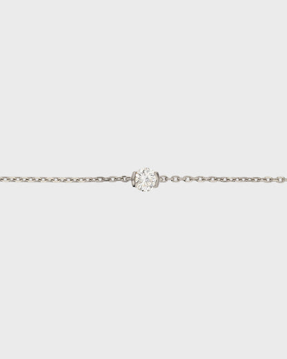 Eternal Grace: 0.3 CT Round Cut Diamond Chain Bracelet 3