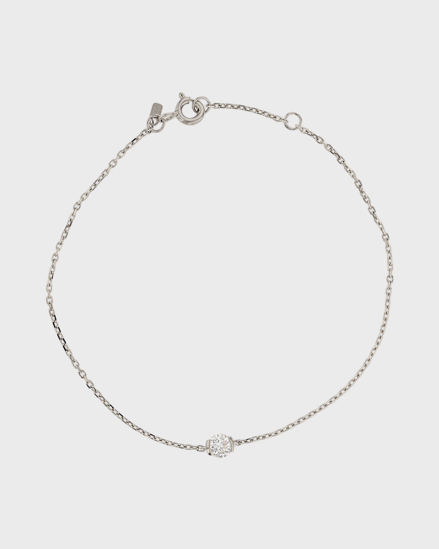 Eternal Grace: 0.3 CT Round Cut Diamond Chain Bracelet 1