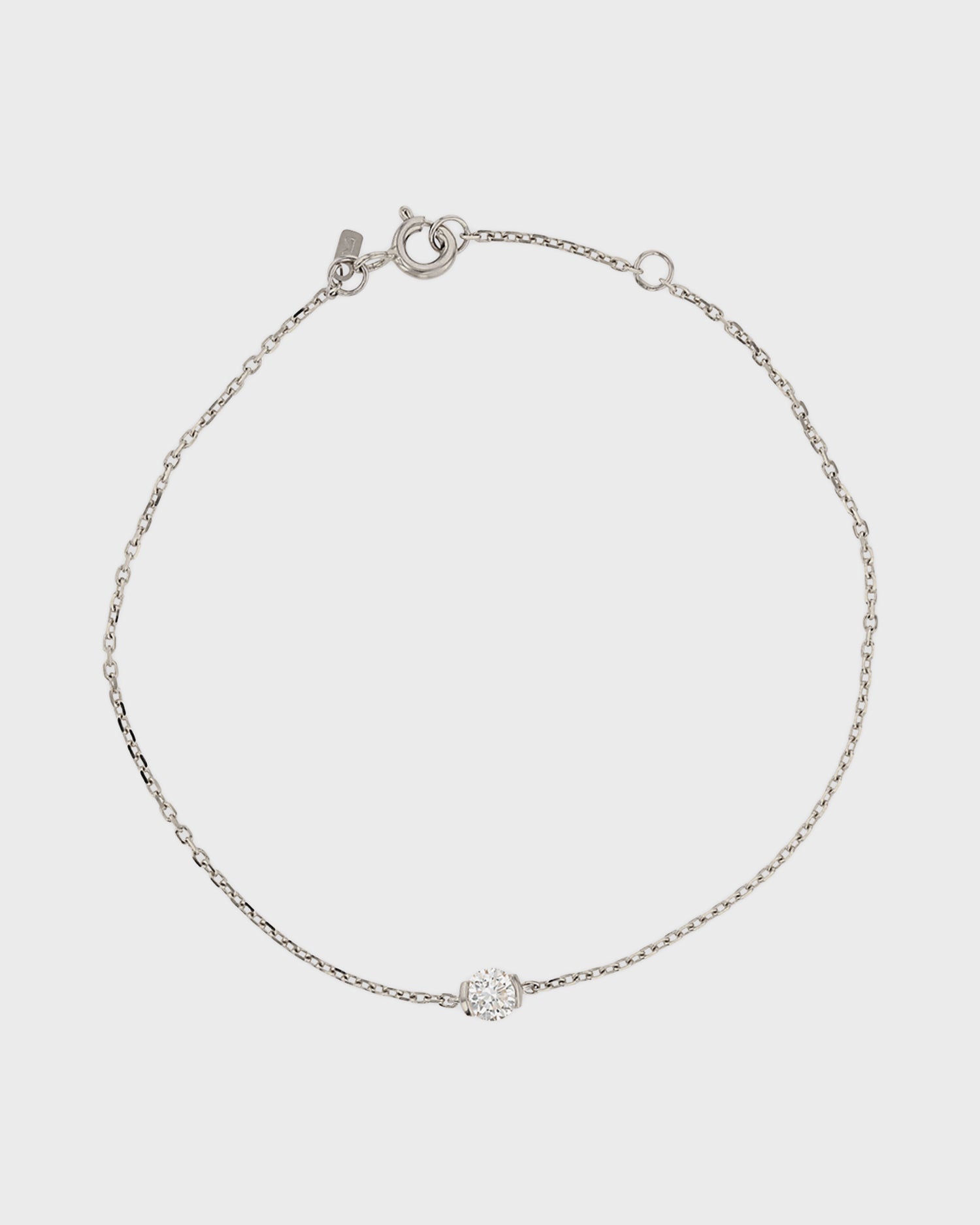 Eternal Grace: 0.3 CT Round Cut Diamond Chain Bracelet