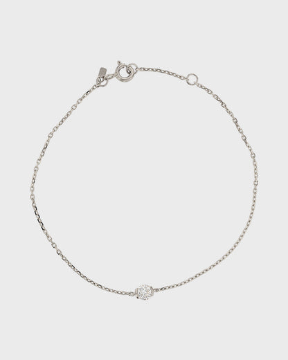 Eternal Grace: 0.3 CT Round Cut Diamond Chain Bracelet 1
