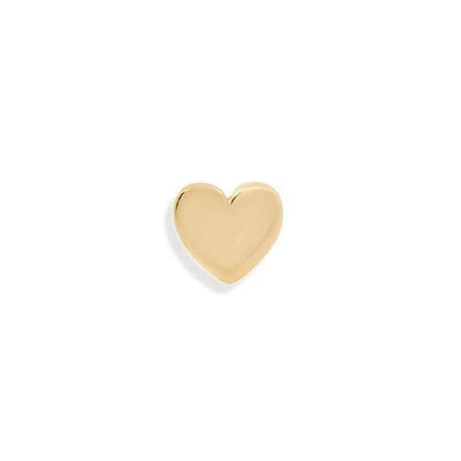 Golden Heart Charm Single Stud Earring 3