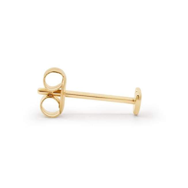 Golden Heart Charm Single Stud Earring