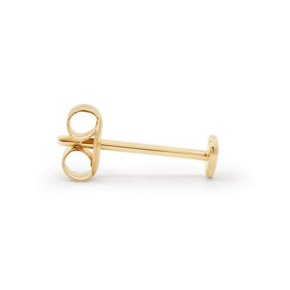 Golden Heart Charm Single Stud Earring 4