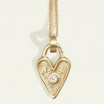 Load image into Gallery viewer, 0.5 CT Round Lab-Grown Diamond Heart Pendant Necklace
