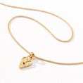 Load image into Gallery viewer, 0.1 CT Red Ruby Heart Gold Pendant Necklace
