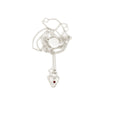 Load image into Gallery viewer, Heart-Shaped Silver Pendant with 0.1 CT Lab-Made Red Ruby Gemstone
