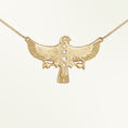 Load image into Gallery viewer, Round Cut Lab-Grown Diamonds Bird Shaped Pendant Necklace
