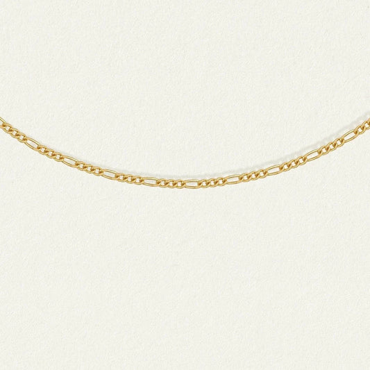 Gold Chain Patterned Necklace